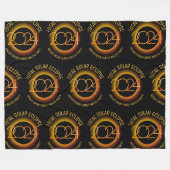 Couverture Polaire Personnalisé 2024 TOTAL SOLAR ECLIPSE Famille (Devant (Horizontal))