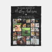Couverture Polaire Personnalisé 24 Photo Pet Memorial (Devant)