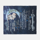 Couverture Polaire Personnalisé À Ma Petite-Fille (Devant (Horizontal))