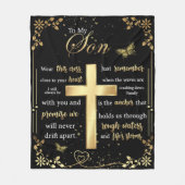 Couverture Polaire Personnalisé À Mon Fils Blanket (Devant)