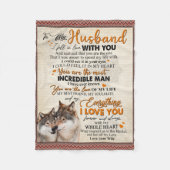 Couverture Polaire Personnalisé À Mon Mari À Partir De L'Affiche De F (Devant)