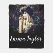 Couverture Polaire Personnalisé Ajoutez votre propre nom de typograph (Devant)