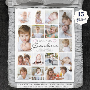 Couverture Polaire Personnalisé Amour manuscrit Vous Grand-mère 15 Ph