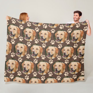 Couverture Polaire Personnalisé animal de compagnie Photo Motif chien