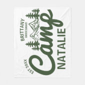 Couverture Polaire Personnalisé Camp Bach Bachelorette Party Custom (Devant)