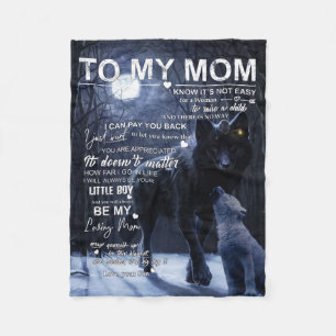 Couverture Polaire Personnalisé Chez Ma Mère Du Fils,
