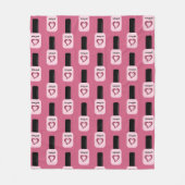 Couverture Polaire Personnalisé Chic tendance moderne ongle rose polo (Devant)