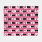 Couverture Polaire Personnalisé Chic tendance moderne ongle rose polo (Devant (Horizontal))