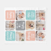 Couverture Polaire Personnalisé Chien Animaux de Compagnie Memorial C (Devant (Horizontal))