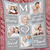 Couverture Polaire Personnalisé En Mémoire Amoureuse Collage Photo