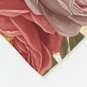 Couverture Polaire Personnalisé Floral Vintage (Coin)