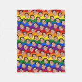 Couverture Polaire Personnalisé Funny Face Photo Gay pride Rainbow Bl (Devant)