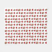 Couverture Polaire Personnalisé Funny Visage Photo Coupe Valentines J (Devant (Horizontal))