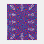 Couverture Polaire Personnalisé Gardez Le Calme Et Votre Texte Multic (Devant)