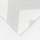 Couverture Polaire Personnalisé gris jaune Chevron Elephant (Coin)