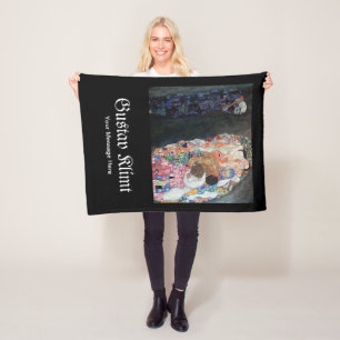 Couverture Polaire Personnalisé Gustav Klimt Death and Life fameux