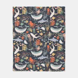 Couverture Polaire Personnalisé | Marine Life