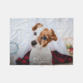 Couverture Polaire Personnalisé Meilleur chien jamais moderne simple  (Devant (Horizontal))