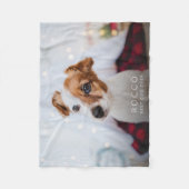 Couverture Polaire Personnalisé Meilleur chien jamais moderne simple  (Devant)