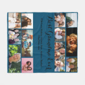 Couverture Polaire Personnalisé Meilleure grand-mère Ever 12 Collage (Devant (Horizontal))