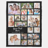 Couverture Polaire Personnalisé moderne 19 photo Collage de votre cou (Devant)