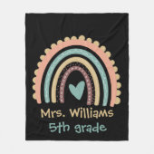 Couverture Polaire Personnalisé Moderne Cute Rainbow Enseignant (Devant)