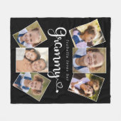 Couverture Polaire Personnalisé Nom Aime Grammy Cute Fun Photo Collag (Devant (Horizontal))