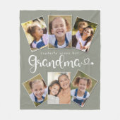 Couverture Polaire Personnalisé Nom Aime Grand-mère Cute Fun Photo Co (Devant)
