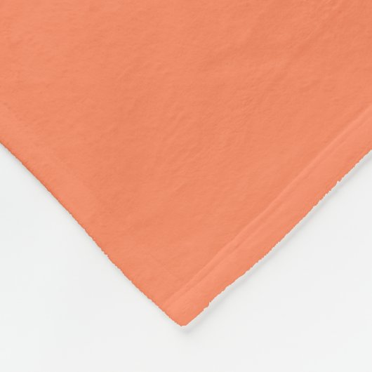 Couverture Polaire Personnalisé Orange Retro Midsiècle Moderne Bold (Coin)