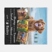 Couverture Polaire Personnalisé Perte de chien animal de compagnie So (Devant (Horizontal))