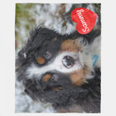 Couverture Polaire Personnalisé Pet Photo Keepsaké Dog Memorial (Devant)