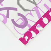 Couverture Polaire Personnalisé Pink Nom personnalisé Collage Girl's (Coin)