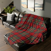 Couverture Polaire Personnalisé Plaid Rustic Classic Stewart Tartan