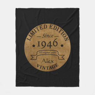 Couverture Polaire Personnalisé quatre-vingt-cinq vintage 85e anniver