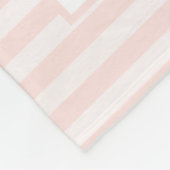 Couverture Polaire Personnalisé, rose/blanc, vers du psaume (Coin)