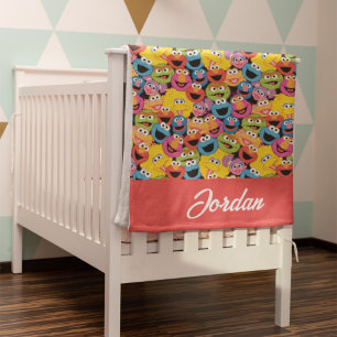 Couverture Polaire Personnalisé Sésame Street Caractère Face Motif