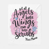 Couverture Polaire Personnalisé - Tous les anges n'ont pas d'ailes en (Devant)