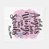 Couverture Polaire Personnalisé - Tous les anges n'ont pas d'ailes en (Devant (Horizontal))