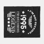 Couverture Polaire Personnalisé Trente vintage 30e anniversaire (Devant (Horizontal))