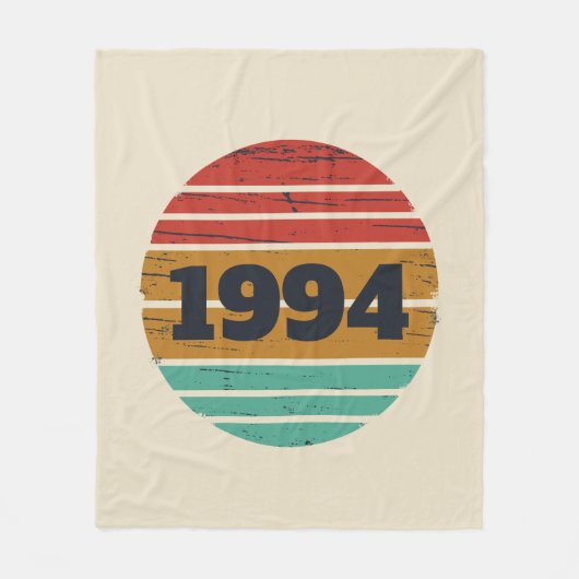 Couverture Polaire Personnalisé Trente vintage 30e anniversaire (Devant)