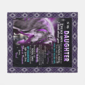 Couverture Polaire Personnalisé Une Lettre À Ma Fille (Devant (Horizontal))