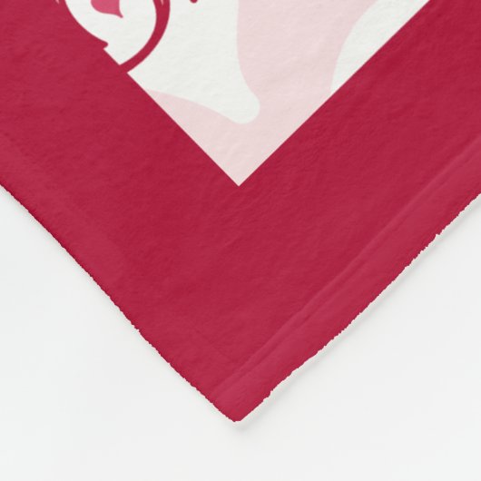 Couverture Polaire Personnalisé Valentine's Day Medium (Coin)