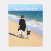 Couverture Polaire Personnalisé Votre Photo Fleece Blanket Texte Pers (Devant)