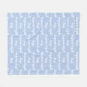 Couverture polaire personnalisée (Devant (Horizontal))