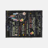 Couverture Polaire Personnalisée À Ma Fille, L'Amour De Maman Rêve (Devant (Horizontal))