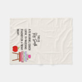 Couverture polaire personnalisée pour enseignant d (Devant (Horizontal))