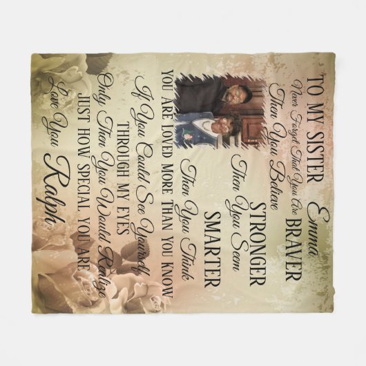 Couverture Polaire Personnaliser (Devant (Horizontal))