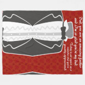 Couverture Polaire Personnaliser Classique Tuxedo Look Extraordinaire (Devant (Horizontal))