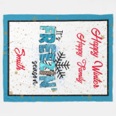 Couverture Polaire Personnaliser de la saison de gel (Devant (Horizontal))
