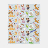 Couverture Polaire Personnaliser Doggie Love (Devant)